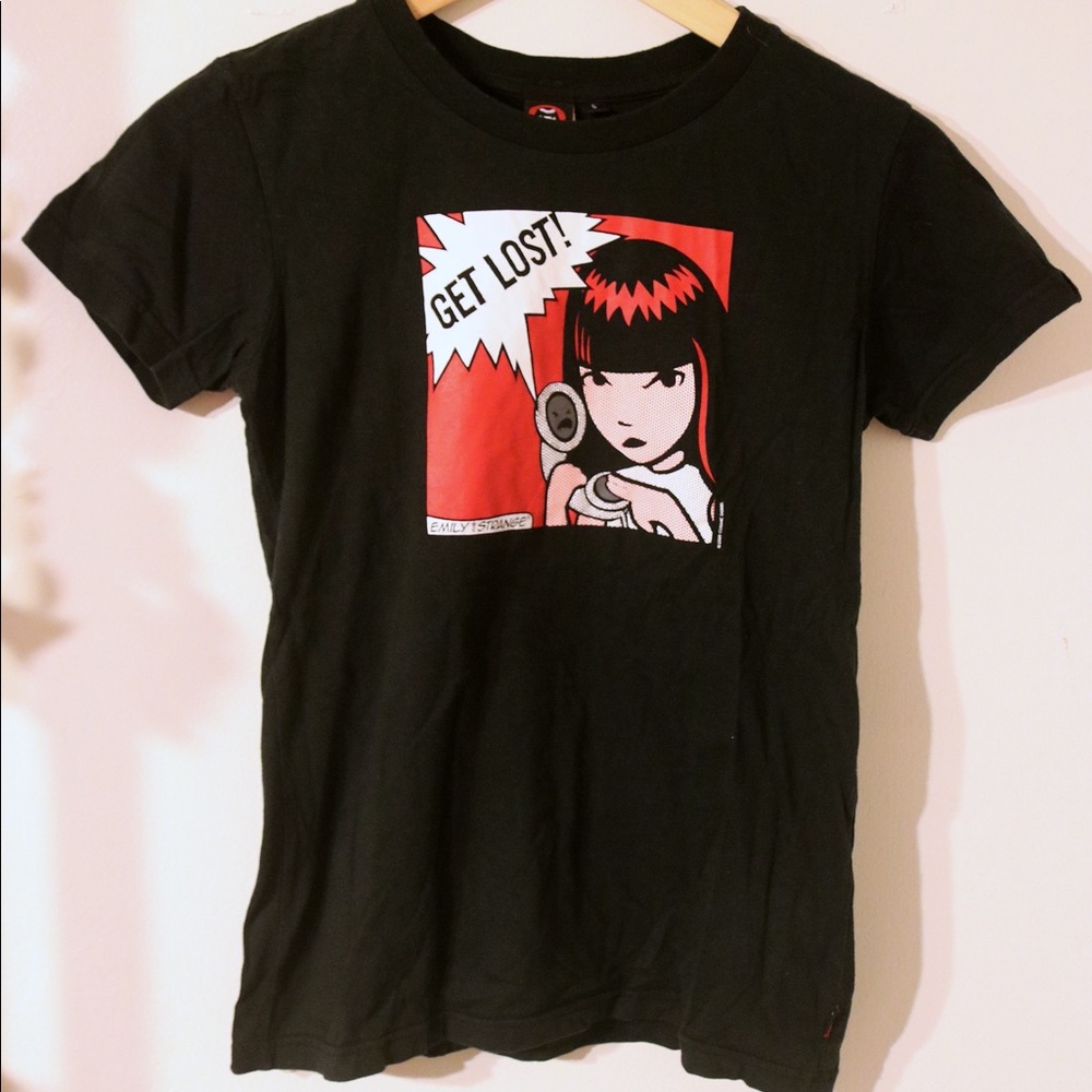 Vintage Emily the Strange T-shirt, S. Rare. Get Lost!